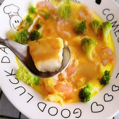生酮食谱：鲜嫩爽滑的生酮虾仁豆腐蒸蛋，打赌你没吃过！