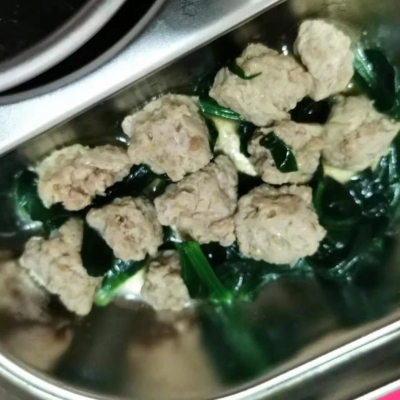 健酮食谱 | 美味的菠菜肉丸子汤